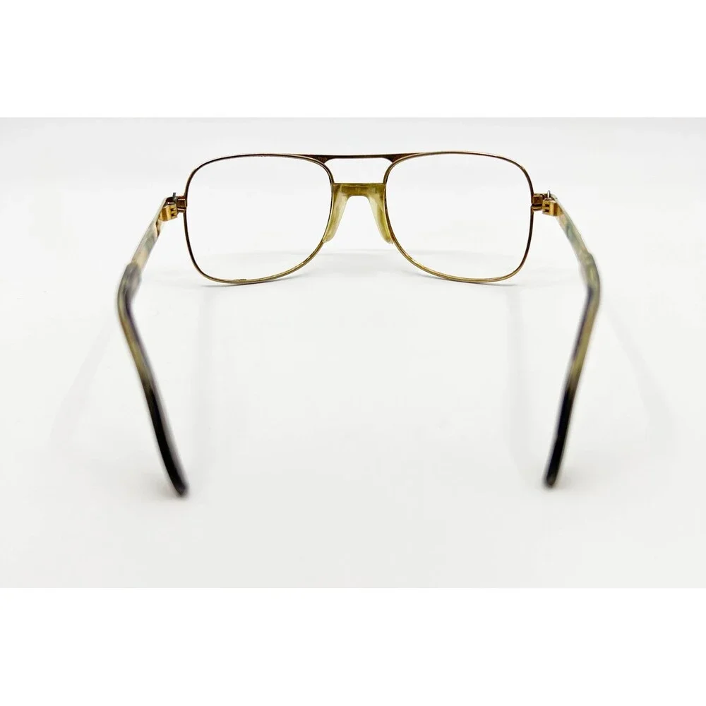 Univis Eyeglasses Frames Mens Gold Vintage Aviator 145mm